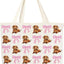 Bolso de lona dachshund para compras reutilizable