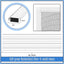 Kit 4 Pantallas Aluminio 48x48" con Ranuras y Malla