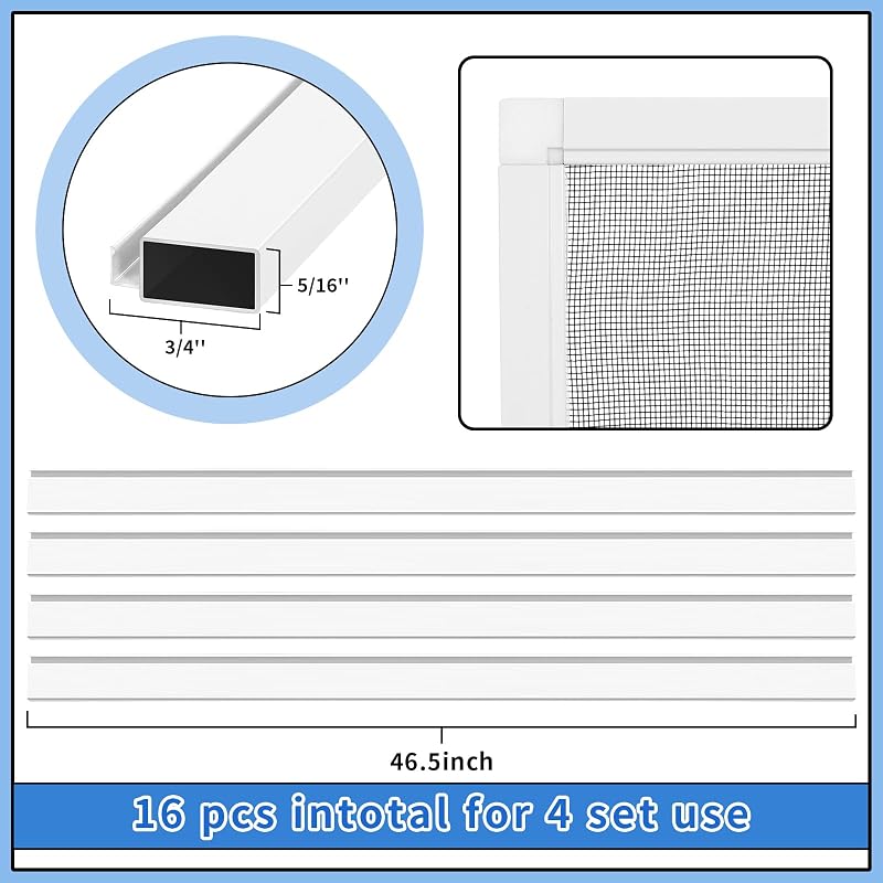 Kit 4 Pantallas Aluminio 48x48" con Ranuras y Malla