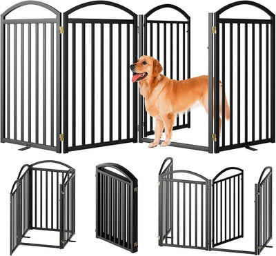 4 Paneles Valla Perros Metal Puerta 96" 36"