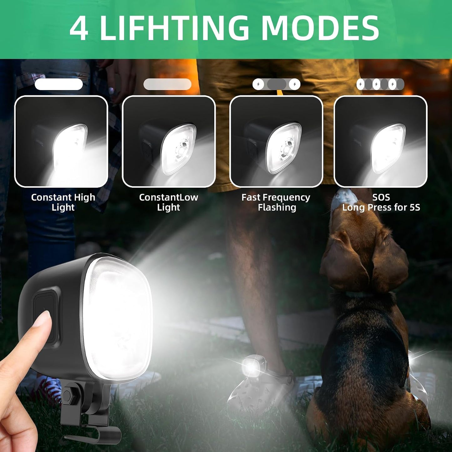 2 Faros delanteros para zapatos con clip iluminados