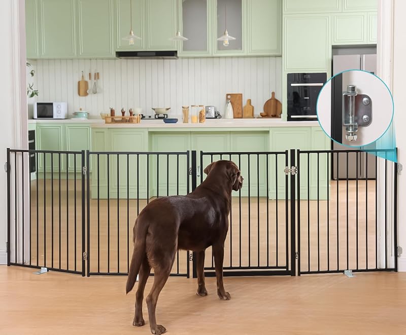 Barrera para perros puerta plegable 30pulg escaleras
