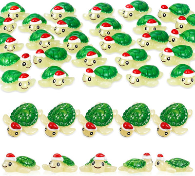 32 Pzas Tortugas Resina Verde para Manualidades Jardín