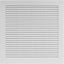 Cubierta ventilación cuadrada plástico blanco malla 12x12pulg