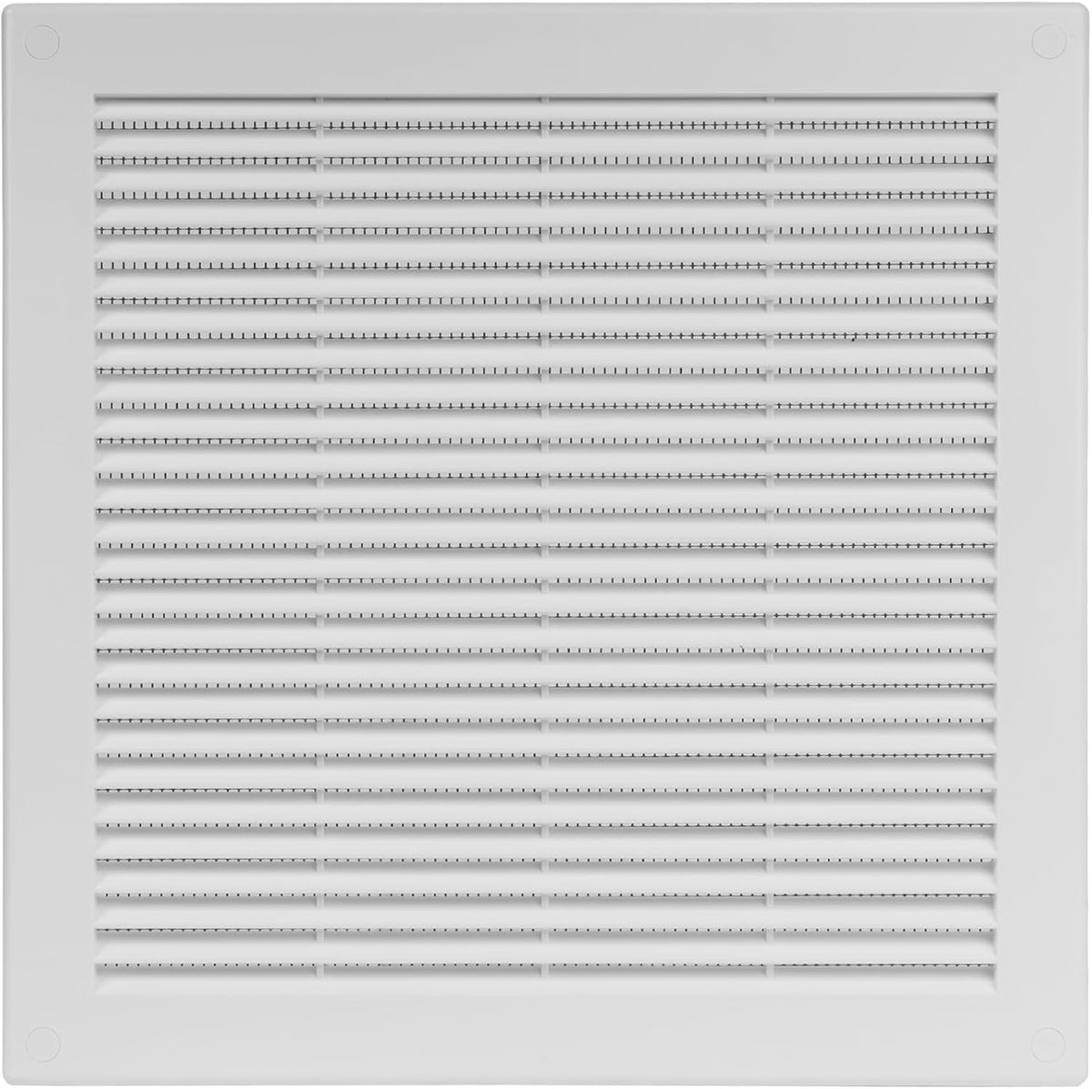 Cubierta ventilación cuadrada plástico blanco malla 12x12pulg