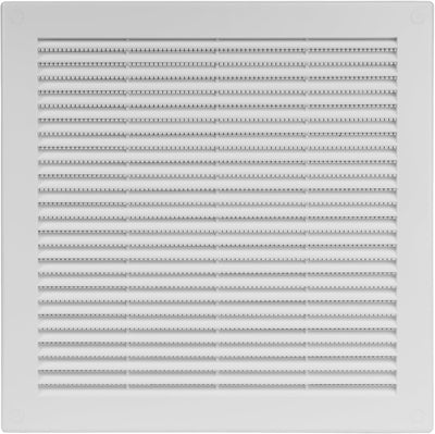 Cubierta ventilación cuadrada plástico blanco malla 12x12pulg