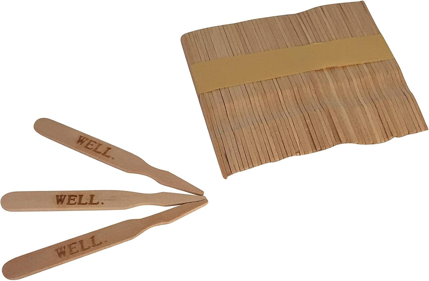 500 Marcadores Carne Madera Abedul 3.5" Estampado Calor