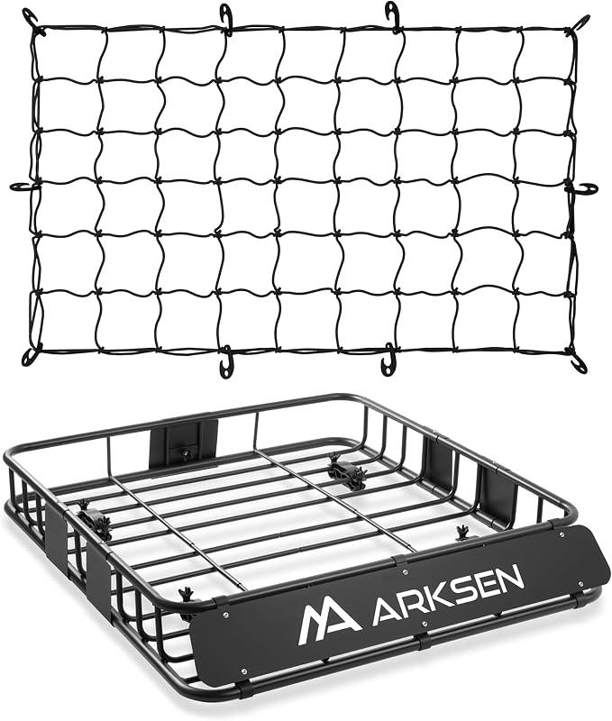 Portaequipajes techo universal 43x39" 150lb con red