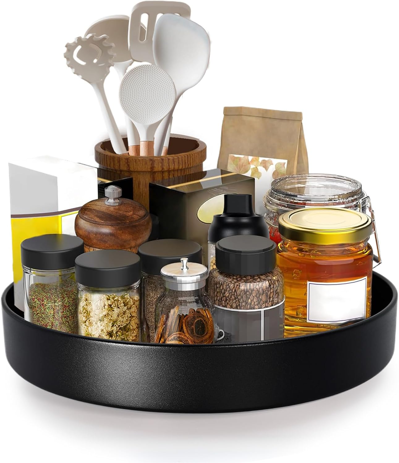 Organiz. metal giratorio 10" para cocina baño