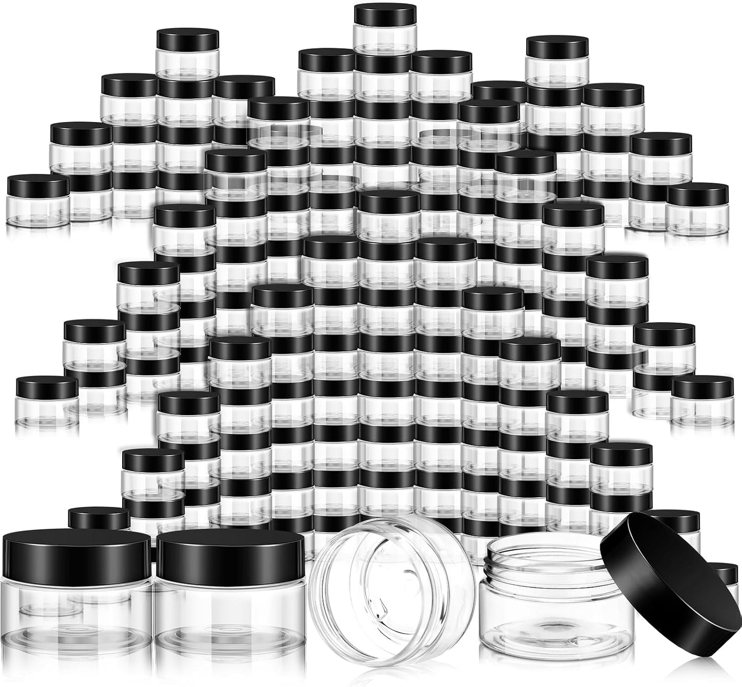 200 Frascos Plástico 1oz Tapas Cremas Viaje