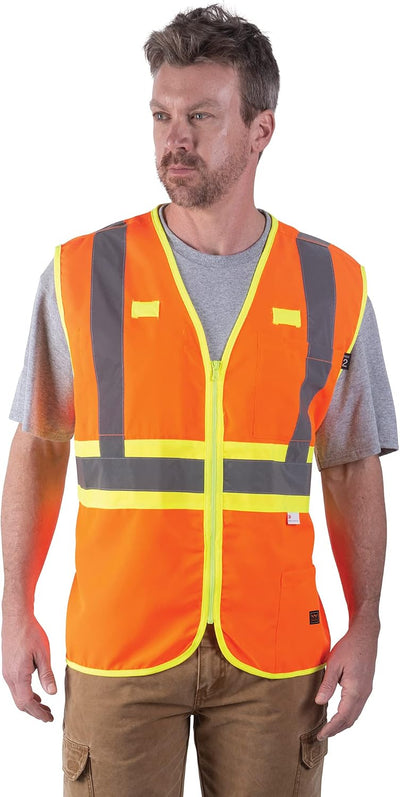 Chaleco seguridad ANSI II alta visibilidad hombre