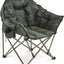 Silla camping plegable acolchada 500lb cuadros verdes