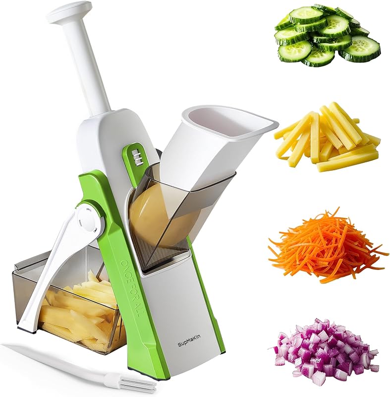 Cortador Mandolina 6en1 4 Modos Grosor Ajustable