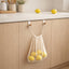 Ganchos puerta cajones cocina baño acero blanco mate 2 Uds