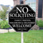 Señal No Solicitantes 10x28 Aluminio Fácil Instalación