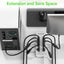 Cable extensión eléctrica 36pulg 2 pzas 3 clavijas 16AWG