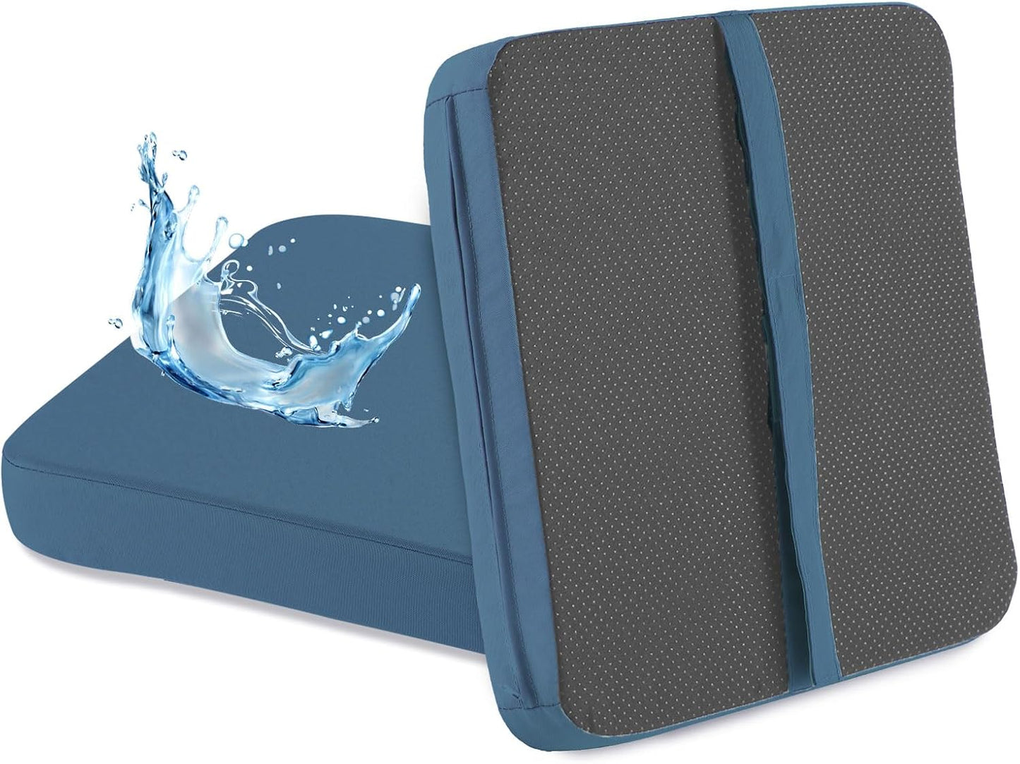Cojín antiderrap para silla de comedor 14x16pulg