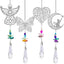 Set 4 atrapasoles colgantes cristal decoración hogar
