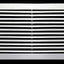 Rejilla retorno barra fija 20x12" acero elegante