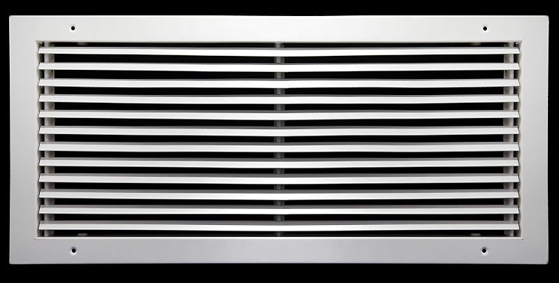 Rejilla retorno barra fija 20x12" acero elegante