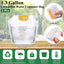 Bolsa agua plegable 1.3gal plástico para emergencias camping