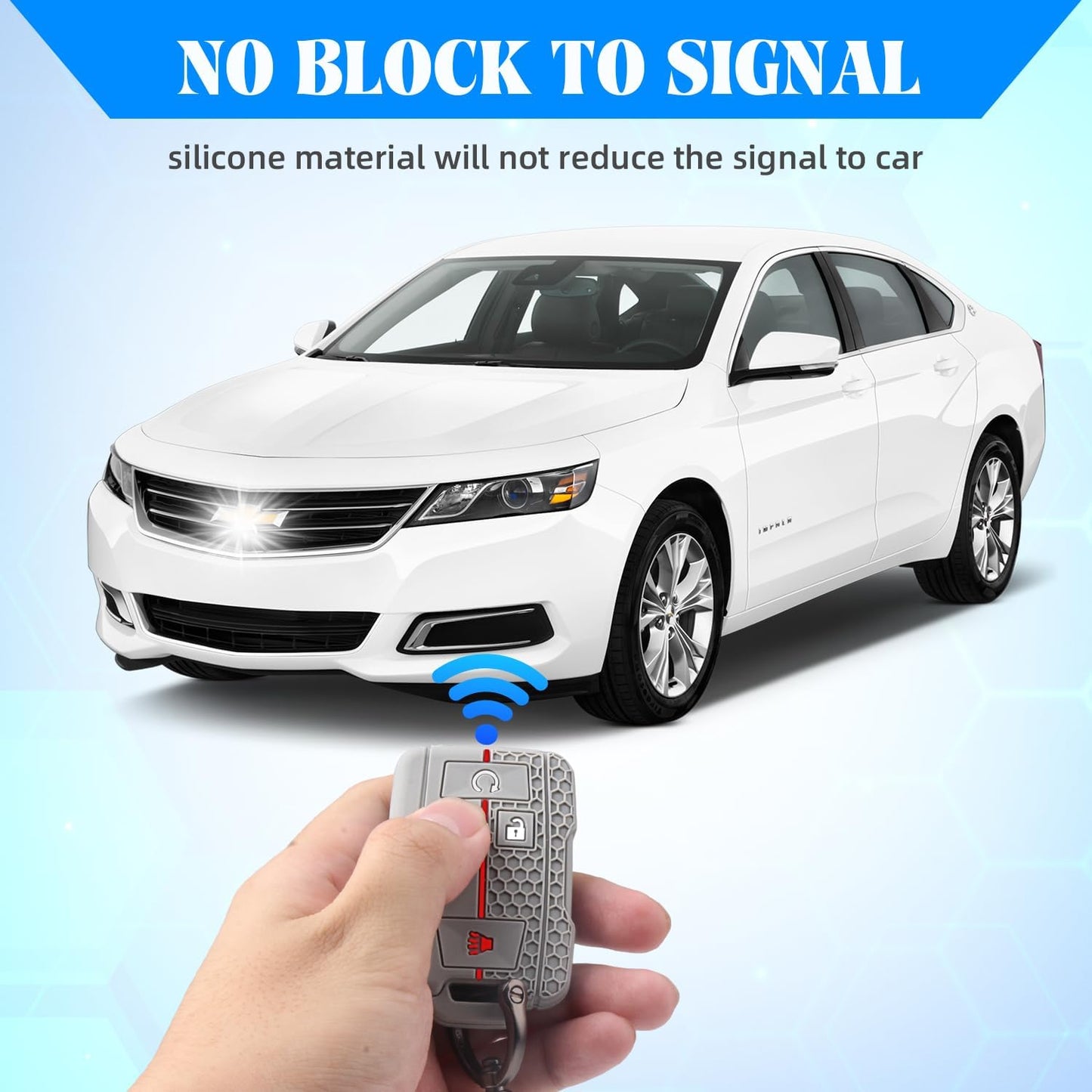 2 Pzas Funda Llave Silicona Chevy GMC Silverado