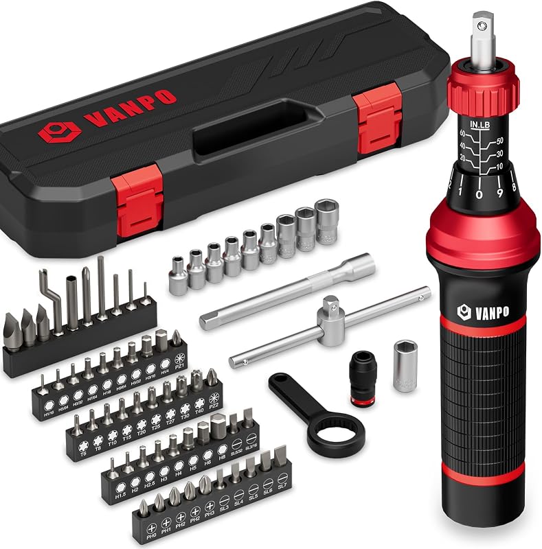 Set 64 pzas llave dinamométrica 1/4 con puntas S2