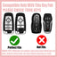Funda llavero TPU brillante Ford 5 botones Blanco