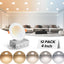 12 Luces LED Empotrables 4" 2700K-5000K