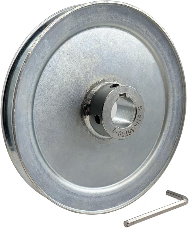 Polea acero carbono para correa V 1" A B 5L 4L