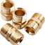 4 Adaptadores Manguera Lavadora M22-0.551pulg Latón
