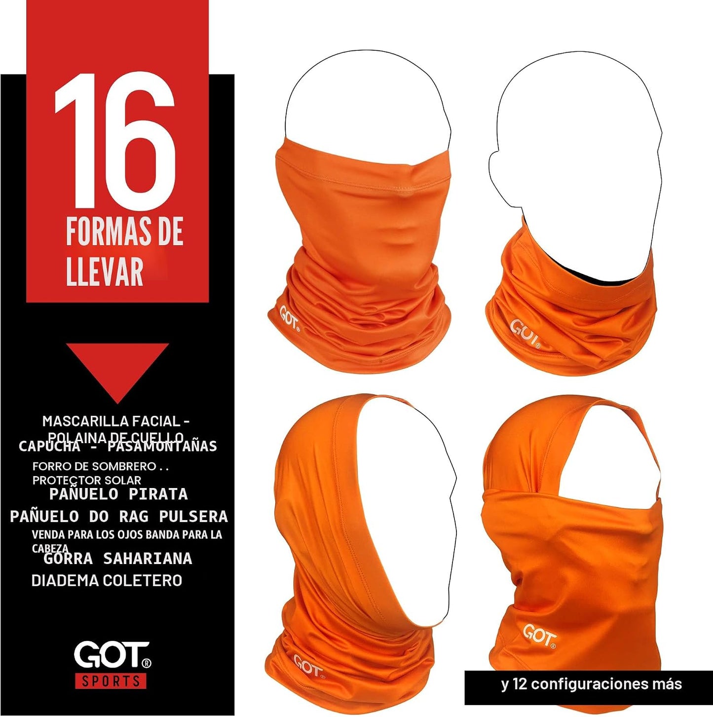 Bufanda Pesca UPF 50 Camo con Protección Solar