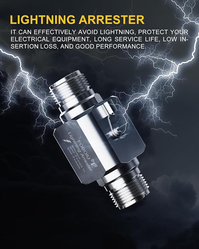 Pararrayos coaxial 2 conectores supresores para radio HF RF