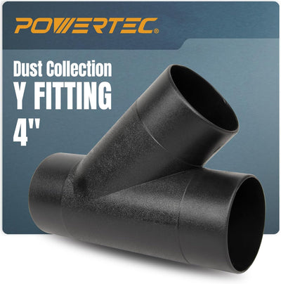 Conector manguera polvo ajuste en Y 4pulg 1 Pack