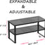 Estante apilable metal multifuncional para hogar 2 pack