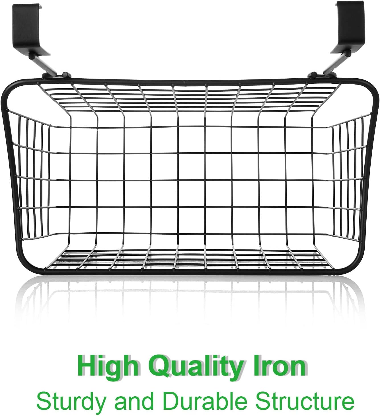 4 Cestas colgantes metal cocina baño 11x9.2"