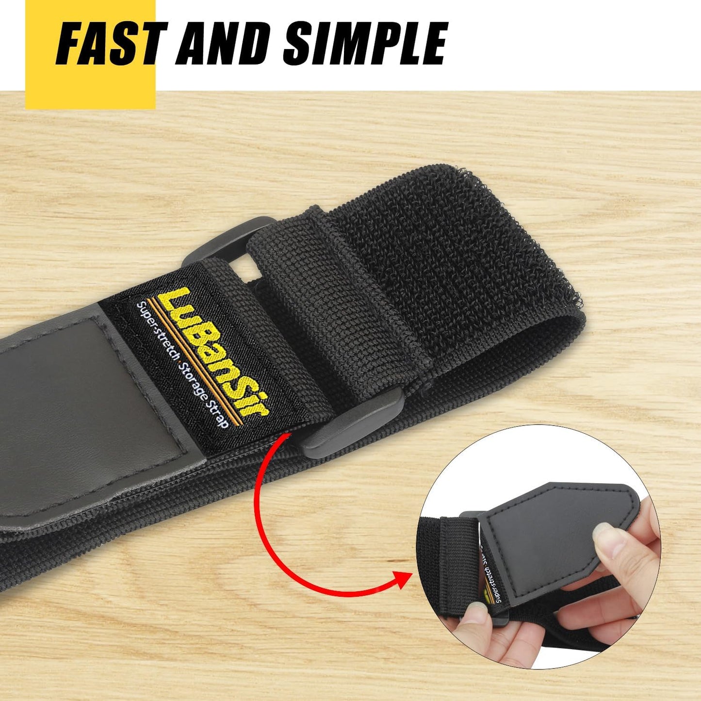 Correas elásticas gancho bucle 12" pack 8