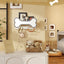 Soporte correa perro pared con ganchos 3D y estante