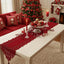 Camino mesa encaje decoración boda navidad 13x70pulg rojo