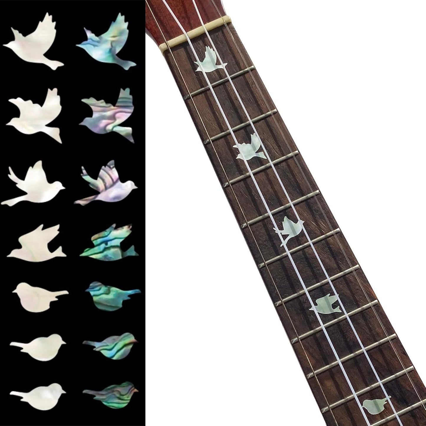 Adhesivo para ukulele Jockomo Dove 2 colores