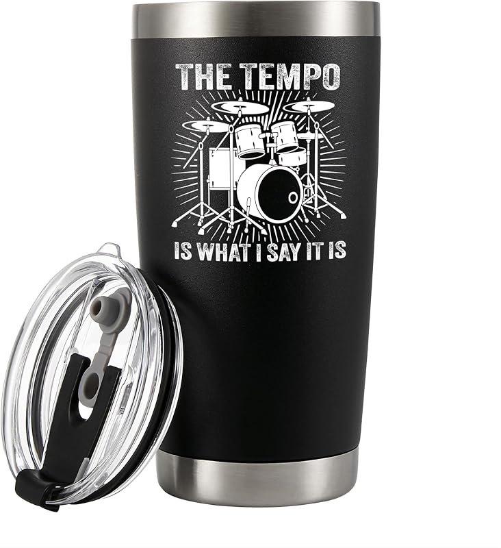 Taza viaje 20oz aislada vacío para baterista