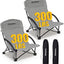 Silla playa plegable respaldo alto asiento malla 300lb