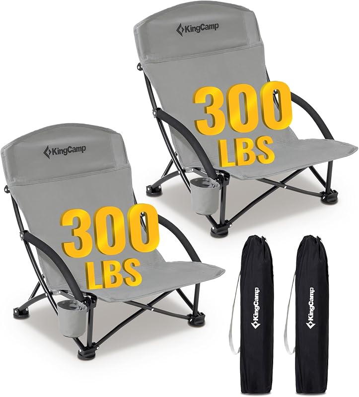 Silla playa plegable respaldo alto asiento malla 300lb