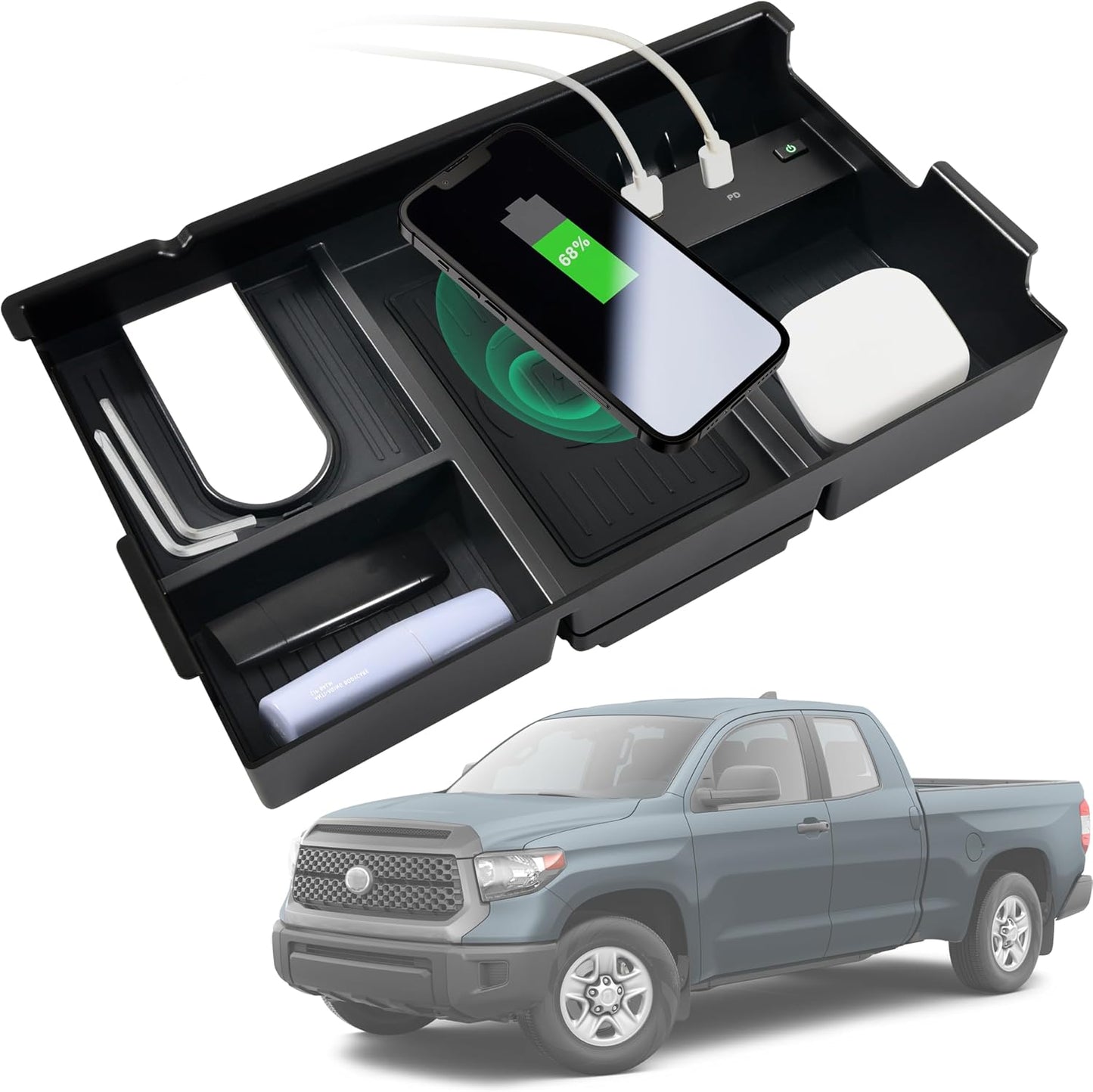 Cargador inalámbrico Tundra 14-21 con USB-A USB-C