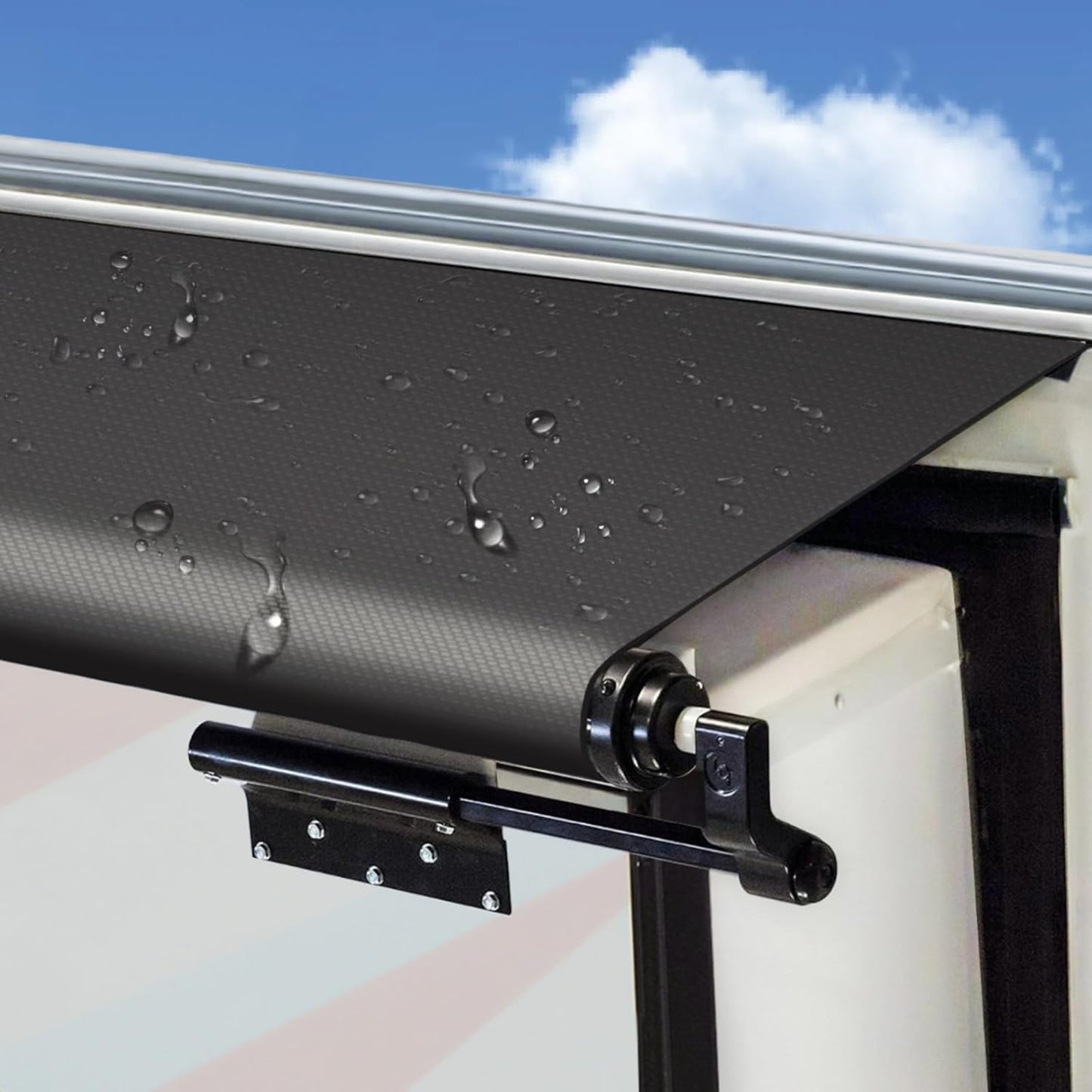 Tela toldo deslizante universal 300pulg color negro