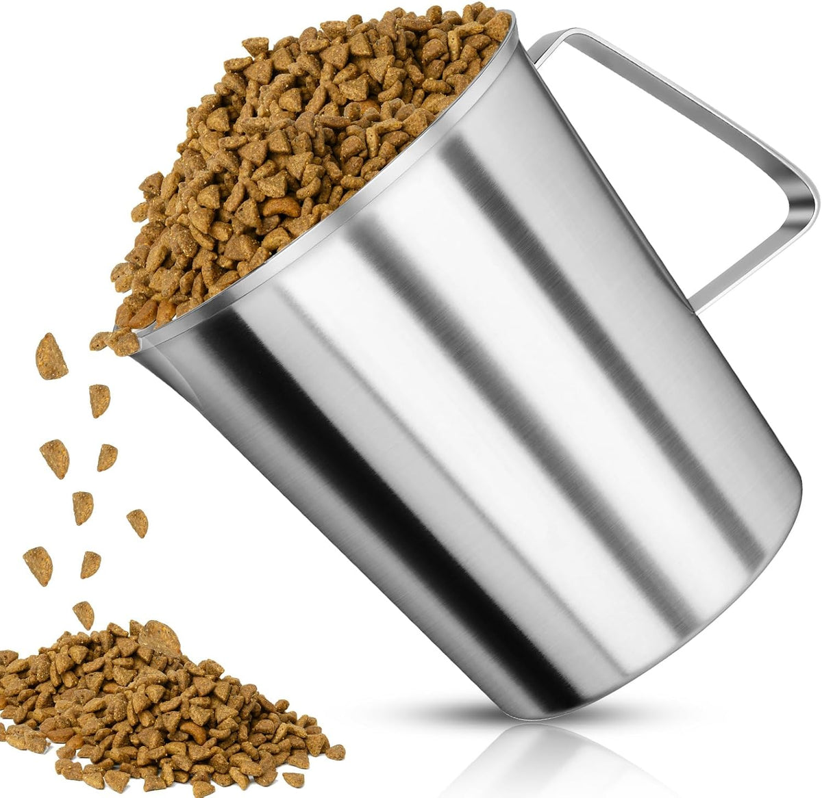 Cuchara acero inox 304 6 tazas para mascotas lavavajillas
