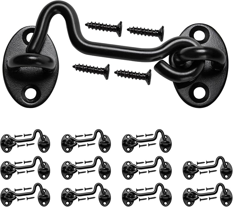 Pestillo puerta granero 4pulg set 12 herrajes metal resistente