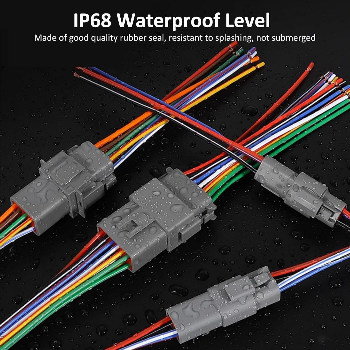 6 Conectores Deutsch DT 4 Pines Impermeables 16AWG