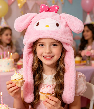 Gorro anime suave para mujer y niña