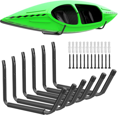 Estante para kayak y canoa con ganchos pared garaje